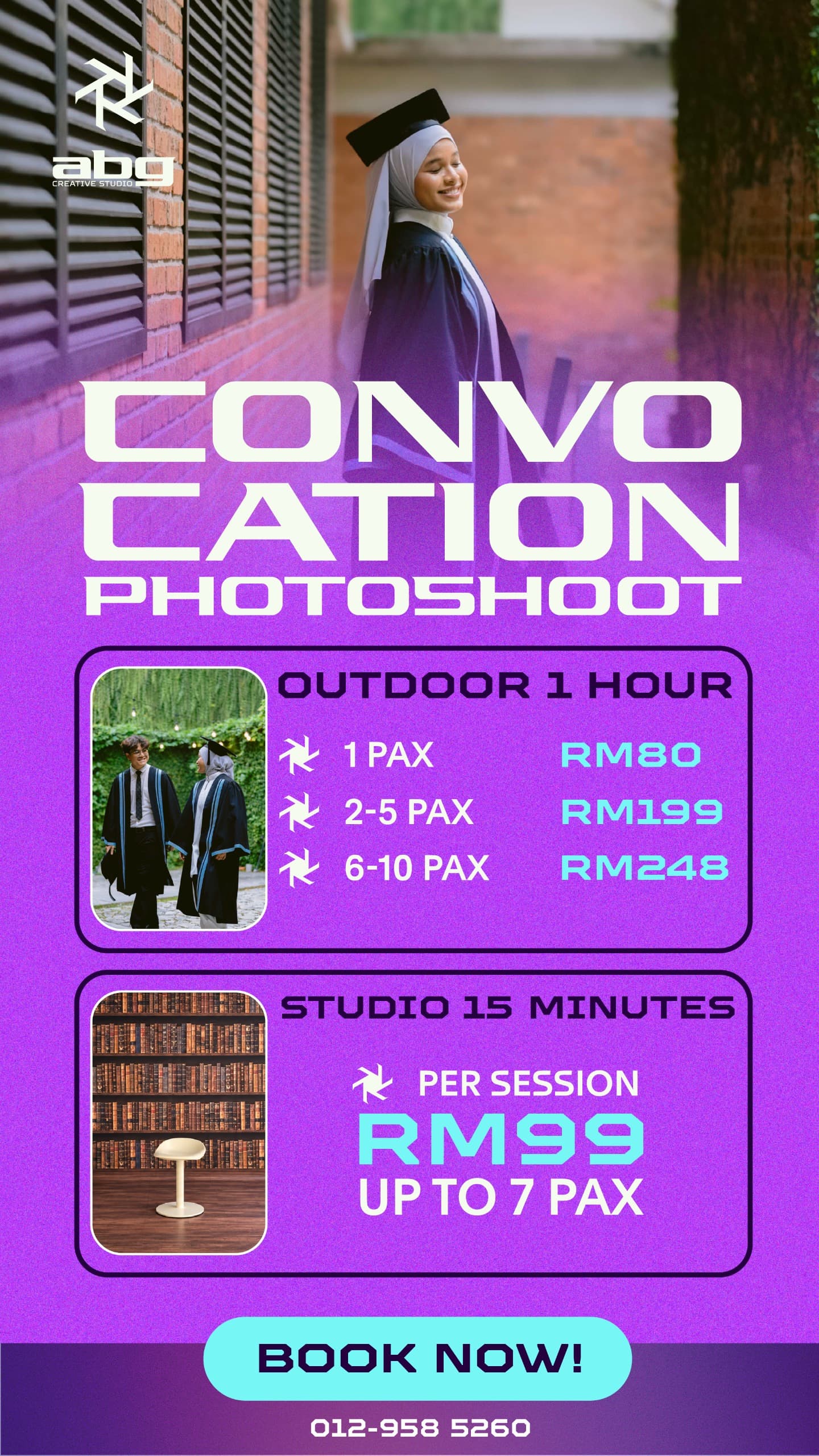 University/School Convocation photography package catalogue